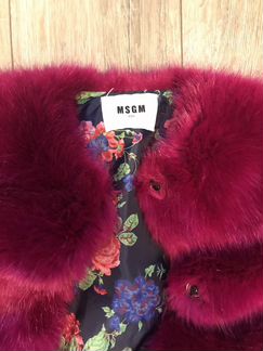 Шуба оригинал искусственная msgm для девочки