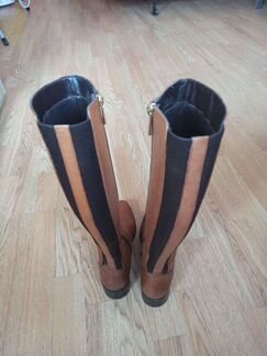 Сапоги кожаные демисезонные