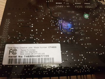 Звуковая карта sound blaster live ct4830
