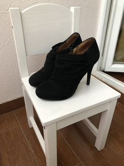 Ботильоны Zara замша черные 37