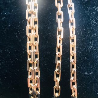 Золотая цепь Якорька/ алмазная огранка / 585