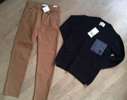 Новый модный джемпер Zara. Хлопок. 10/140