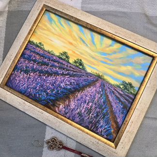 Картина лавандовое поле