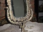 Настольное зеркало 19 века чугун покрытие Франция