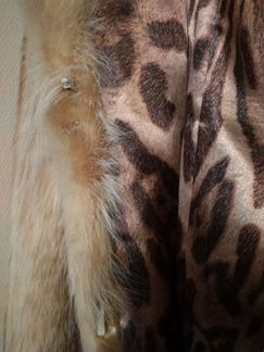 Шуба из рыжего енота