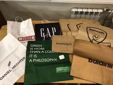 Обмен новые подарочные пакеты на продукты