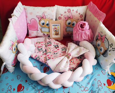 Бортики. Комплект в кроватку. На выписку