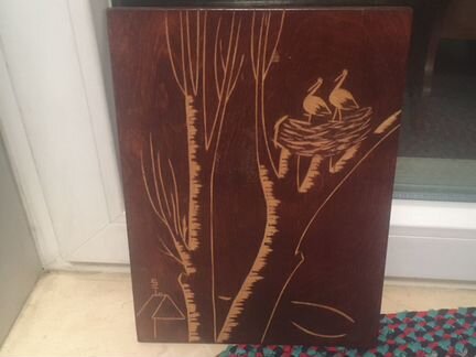 Панно резьба по дереву