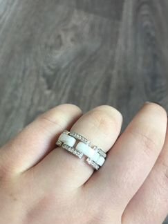 Кольцо Tiffany эмаль серебро