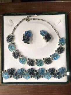 Колье браслет клипсы винтаж Lisner