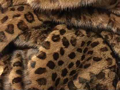 Норковы шубы под леопарда