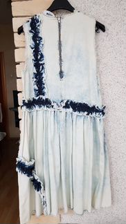Платье вареный деним msgm s-m, модное