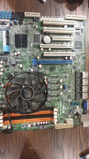Плата Asus P8B-E4/L + Xeon E3-1220 + кулер