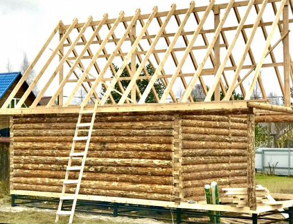 Сруб дома 6Х6+3