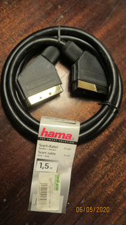 Кабель 3 rca - 4 jack 3 метра, тюльпан - 4 джек