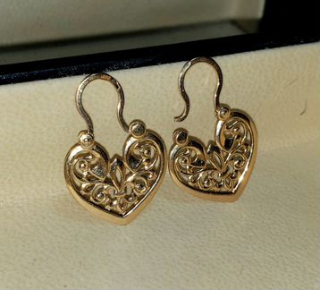 Серьги золотые Россия