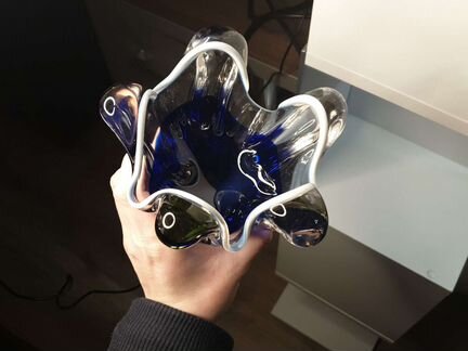 Чешское стекло, ваза