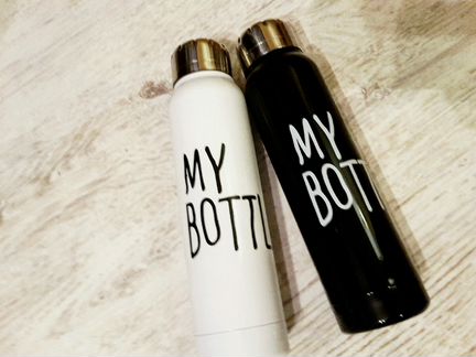 Новый Термос MY bottle (черный) в коробочке