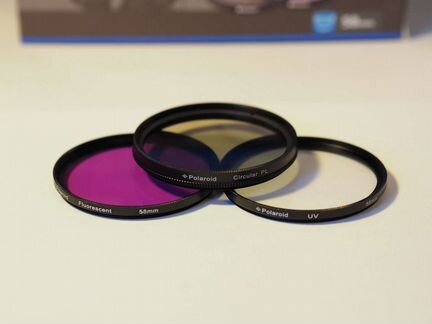 Набор фильтров для объектива 58мм Polaroid 3-piece