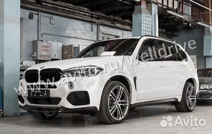 Диффузор BMW X5 F15 M-Performance черный глянец