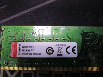 Оперативная память 16Gb Kingston 2666Mhz KVR26N19