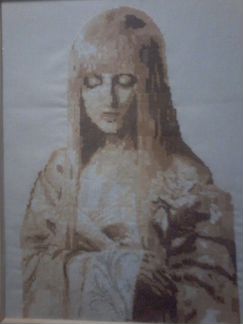 Картина вышитая