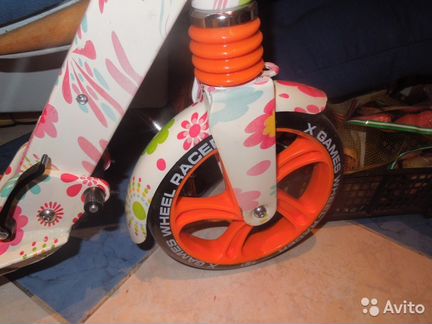 Новый прогулочный самокат с амортизатором