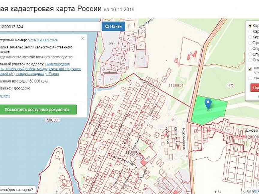 Карта сокольского района нижегородской области