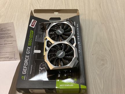Видеокарта 1660 super MSI ventus OC