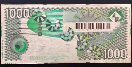 1000 гульденов Нидерланды 1994 Р-102