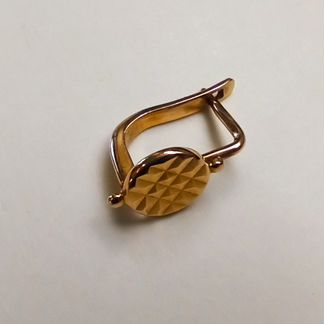 Золотая серьга, одна