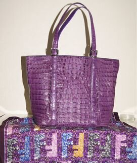 Лаванда Настоящий крокодил Новая сумка