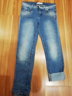 Джинсы для девочки р 140