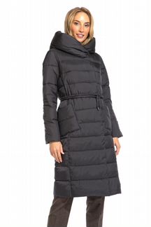 Прямое пальто новое 18-906 / 54 графит