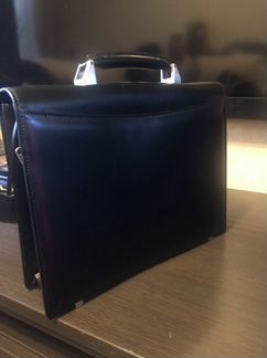 Мужской кожаный портфель Baldinini