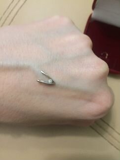 Подвеска белое золото и брильянт