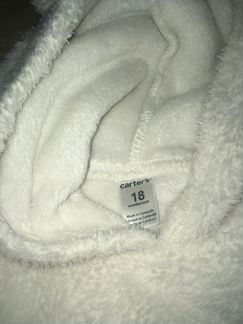 Толстовка тёплая Carter’s 18m + теплые штаны в под