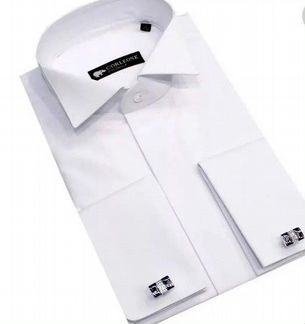 Мужские рубашки новые под бабочку и запонки