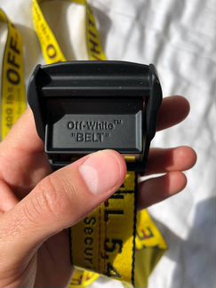 Off-White Indsutrial belt yellow