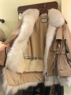 Парка с натуральным мехом