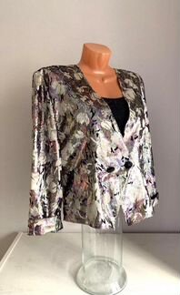 Блестящий жакет Англия 48-50 р. натурал