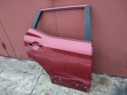 Дверь Nissan Qashqai 2 J11 правая задняя бордо