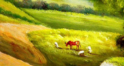 Пейзаж, 60х120см, холст, масло, художник,живопись